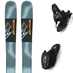 comparer et trouver le meilleur prix du ski Salomon Qst spark aquatic/flame + gris / noir / bleu sur Sportadvice