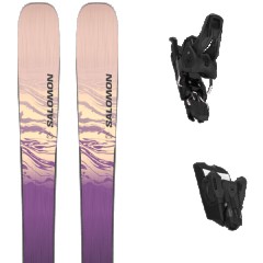 comparer et trouver le meilleur prix du ski Salomon Stance w 94 blk/purple magic/maple sugar + beige / noir / violet sur Sportadvice