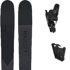 comparer et trouver le meilleur prix du ski Majesty Havoc 110 carbon + noir / violet sur Sportadvice