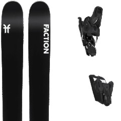 comparer et trouver le meilleur prix du ski Faction La machine 1 micro + noir / blanc / violet sur Sportadvice