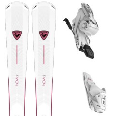 comparer et trouver le meilleur prix du ski Rossignol Nova 2 + xpress w 10 gw b83 white sparkle blanc / violet sur Sportadvice