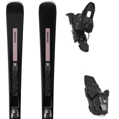 comparer et trouver le meilleur prix du ski Salomon S/max n 8 + m10 gw l80 black/rose gold met. noir / rose sur Sportadvice