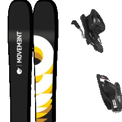 comparer et trouver le meilleur prix du ski Movement Fly 85 black/white/yellow + noir / blanc / jaune sur Sportadvice