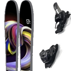 comparer et trouver le meilleur prix du ski Icelantic Ski Ictic riveter 85 + noir / violet / jaune sur Sportadvice