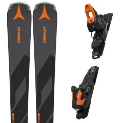 comparer et trouver le meilleur prix du ski Atomic Redster q4 lt grey/black + e m 10 gw black/orange gris / noir / orange sur Sportadvice