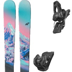 comparer et trouver le meilleur prix du ski Nordica Santa ana 82 light blue/coral/night + bleu / noir / rose sur Sportadvice