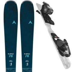 comparer et trouver le meilleur prix du ski Dynastar E-cross 78 + xpress w 10 gw black/sparkle bleu sur Sportadvice