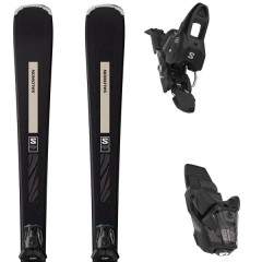 comparer et trouver le meilleur prix du ski Salomon S/max nø6 xt + m10 gw black/ivory cream metal noir / beige sur Sportadvice