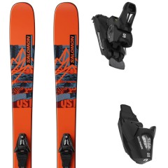 comparer et trouver le meilleur prix du ski Salomon Qst spark s + c5 gw flame/copen blue/black noir / orange / bleu sur Sportadvice