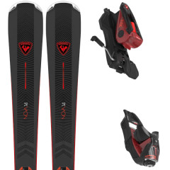 comparer et trouver le meilleur prix du ski Rossignol Nova 14 + nx 12 konect gw b80 metallic red noir / rouge sur Sportadvice