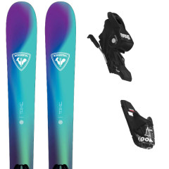comparer et trouver le meilleur prix du ski Rossignol Trixie pro purple/blue + xpress 10 gw black bleu / vert / violet sur Sportadvice