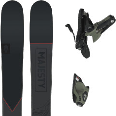 comparer et trouver le meilleur prix du ski Majesty Vanguard carbon + noir / rouge sur Sportadvice