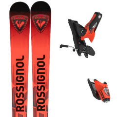 comparer et trouver le meilleur prix du ski Rossignol Hero athlete gs + spx 15 rockerace hot red noir / rouge sur Sportadvice