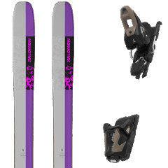 comparer et trouver le meilleur prix du ski Salomon Qst x black/shocking + gris / noir / violet sur Sportadvice