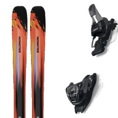 comparer et trouver le meilleur prix du ski Salomon Stance pro 96 violet tulip/black + orange / rouge / noir sur Sportadvice
