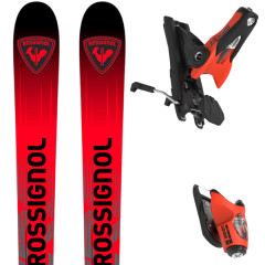 comparer et trouver le meilleur prix du ski Rossignol Hero athlete fis gs factory 188 r22 + spx 15 rockerace hot red noir / rouge sur Sportadvice