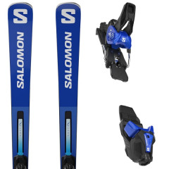 comparer et trouver le meilleur prix du ski Salomon S/race gs 10 + mi12 gw blue/white bleu / blanc sur Sportadvice