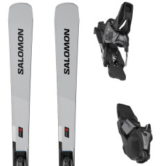 comparer et trouver le meilleur prix du ski Salomon S/max 12 + mi12 gw silver mat gris / noir / beige sur Sportadvice