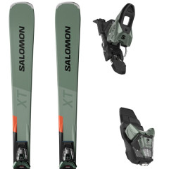 comparer et trouver le meilleur prix du ski Salomon S/max 8 xt + m11 gw oil green/black/neon red vert / noir / orange sur Sportadvice