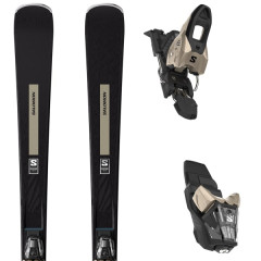 comparer et trouver le meilleur prix du ski Salomon S/max nø10 + m10 gw black/light bronze metal noir / beige sur Sportadvice
