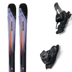 comparer et trouver le meilleur prix du ski Salomon Stance pro 86 violet tulip/nasturtium/black + violet / noir / orange sur Sportadvice