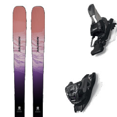 comparer et trouver le meilleur prix du ski Salomon Stance pro w 88 fusion coral/chive blossom/fairy tale + violet / rose / noir sur Sportadvice