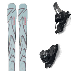 comparer et trouver le meilleur prix du ski Salomon Qst 94 iced aqua/nirvana/red + bleu / gris sur Sportadvice