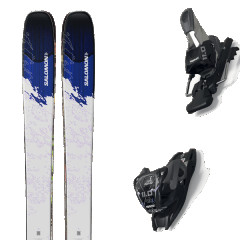 comparer et trouver le meilleur prix du ski Salomon S/lab qst echo white/process blue/ultra violet + gris / bleu / noir sur Sportadvice