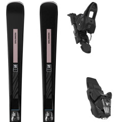 comparer et trouver le meilleur prix du ski Salomon S/max n 8 + m10 gw black/rose gold metal noir / rose sur Sportadvice