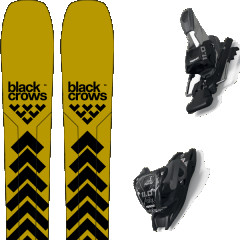 comparer et trouver le meilleur prix du ski Black Crows Justis black/gold + noir / jaune sur Sportadvice