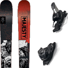 comparer et trouver le meilleur prix du ski Majesty Dirty bear pro black/red + noir sur Sportadvice