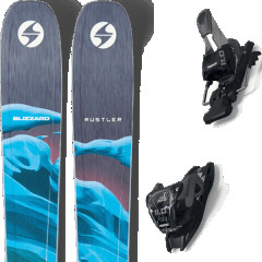 comparer et trouver le meilleur prix du ski Blizzard Rustler 10 + bleu / gris sur Sportadvice