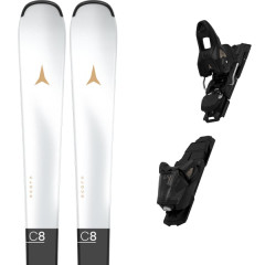 comparer et trouver le meilleur prix du ski Atomic Cloud c8 white/black + m10 gw black/light sand blanc / noir sur Sportadvice