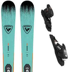 comparer et trouver le meilleur prix du ski Rossignol Sender turquoise/pink/black + 4 gw black bleu sur Sportadvice