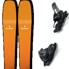 comparer et trouver le meilleur prix du ski Movement Revolution 88 black/orange + orange / marron / noir sur Sportadvice