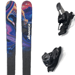 comparer et trouver le meilleur prix du ski Nordica Unleashed 98 purple/blue + noir / multicolore sur Sportadvice