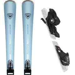 comparer et trouver le meilleur prix du ski Rossignol Nova 4 white/silver + xpress w 10 gw b83 bleu blanc sur Sportadvice