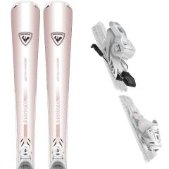 comparer et trouver le meilleur prix du ski Rossignol Nova 2 + xpress w 10 gw b83 rose blanc sur Sportadvice
