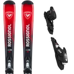 comparer et trouver le meilleur prix du ski Rossignol Hero 100-140 black/red + 4 gw b76 rouge noir sur Sportadvice