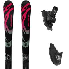 comparer et trouver le meilleur prix du ski Salomon Qst s + c5 gw j black/neon punch/irg green noir rouge gris sur Sportadvice
