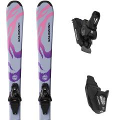comparer et trouver le meilleur prix du ski Salomon Qst m + l6 gw j cosmic sky/pastel pink/ultra violet gris rose violet sur Sportadvice