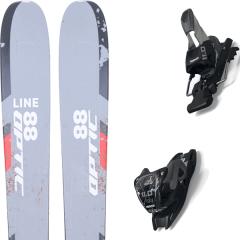 comparer et trouver le meilleur prix du ski Line Optic 88 grey/red/yellow + gris orange rouge sur Sportadvice