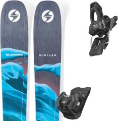 comparer et trouver le meilleur prix du ski Blizzard Rustler 10 + bleu gris sur Sportadvice