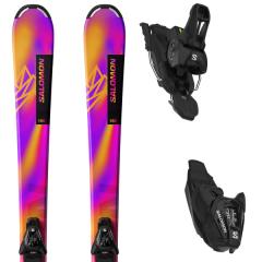 comparer et trouver le meilleur prix du ski Salomon Lux m + l6 gw j2 rhodamine red/saffron/black rose violet orange sur Sportadvice