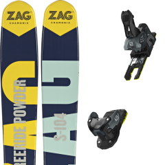 comparer et trouver le meilleur prix du ski Zag Slap 104 18 + warden mnc 13 n black/grey sur Sportadvice