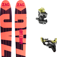 comparer et trouver le meilleur prix du ski Zag Adret 88 lady 18 + tlt speed radical black/yellow sur Sportadvice
