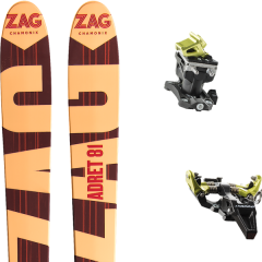 comparer et trouver le meilleur prix du ski Zag Adret 81 18 + tlt speed radical black/yellow 19 sur Sportadvice