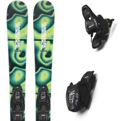 comparer et trouver le meilleur prix du ski K2 Omen + 7.0 fdt black noir vert bleu sur Sportadvice