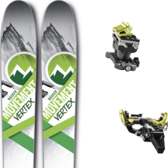 comparer et trouver le meilleur prix du ski Movement Vertex 17 + tlt speed radical black/yellow sur Sportadvice