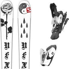 comparer et trouver le meilleur prix du ski Salomon Nfx white/black + z12 b100 white/black sur Sportadvice